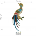 تکه دوزی پرنده گلدوزی شده حرارتی  مدل 005