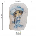 تکه دوزی عروسکی حرارتی نمدی مدل 001  (اپلیکه بچه گانه)