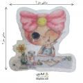 تکه دوزی عروسکی حرارتی نمدی مدل 008  (اپلیکه بچه گانه)