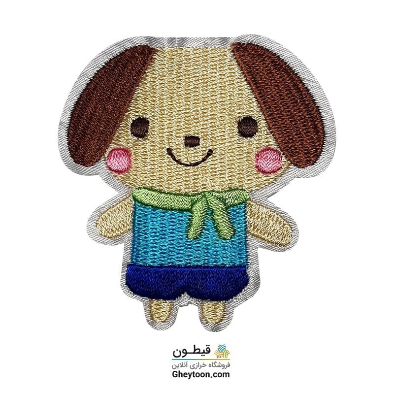 تکه دوزی عروسکی حرارتی گلدوزی شده مدل 051