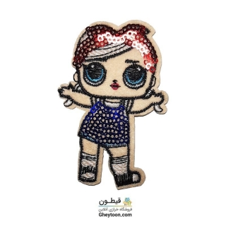تکه دوزی عروسکی حرارتی گلدوزی شده مدل 037