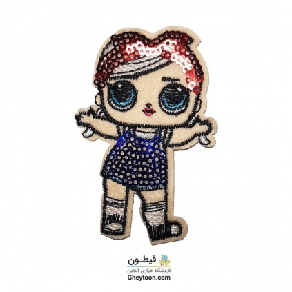 تکه دوزی عروسکی حرارتی گلدوزی شده مدل 037