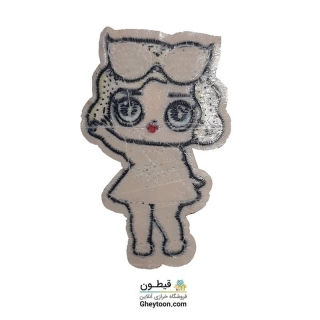 تکه دوزی عروسکی حرارتی گلدوزی شده مدل 043