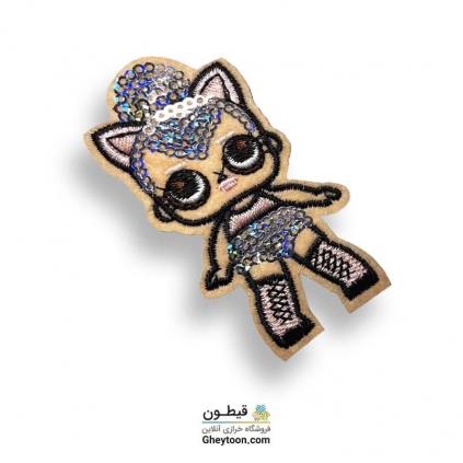 تکه دوزی عروسکی حرارتی گلدوزی شده مدل 044