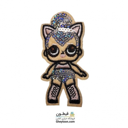 تکه دوزی عروسکی حرارتی گلدوزی شده مدل 044