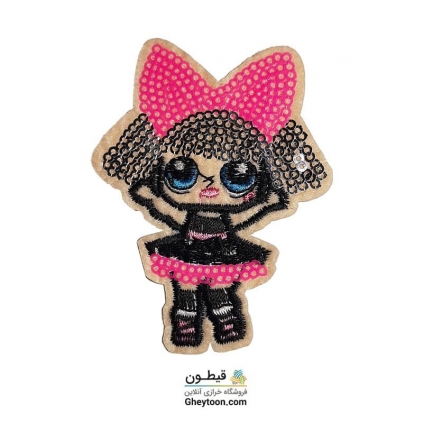 تکه دوزی عروسکی حرارتی گلدوزی شده مدل 039