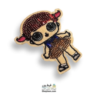 تکه دوزی عروسکی حرارتی گلدوزی شده مدل 046