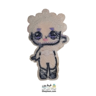 تکه دوزی عروسکی حرارتی گلدوزی شده مدل 038