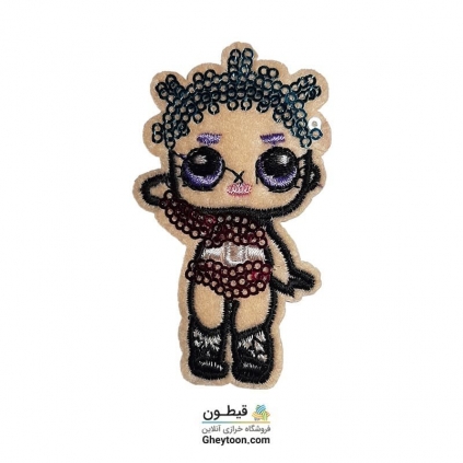 تکه دوزی عروسکی حرارتی گلدوزی شده مدل 038