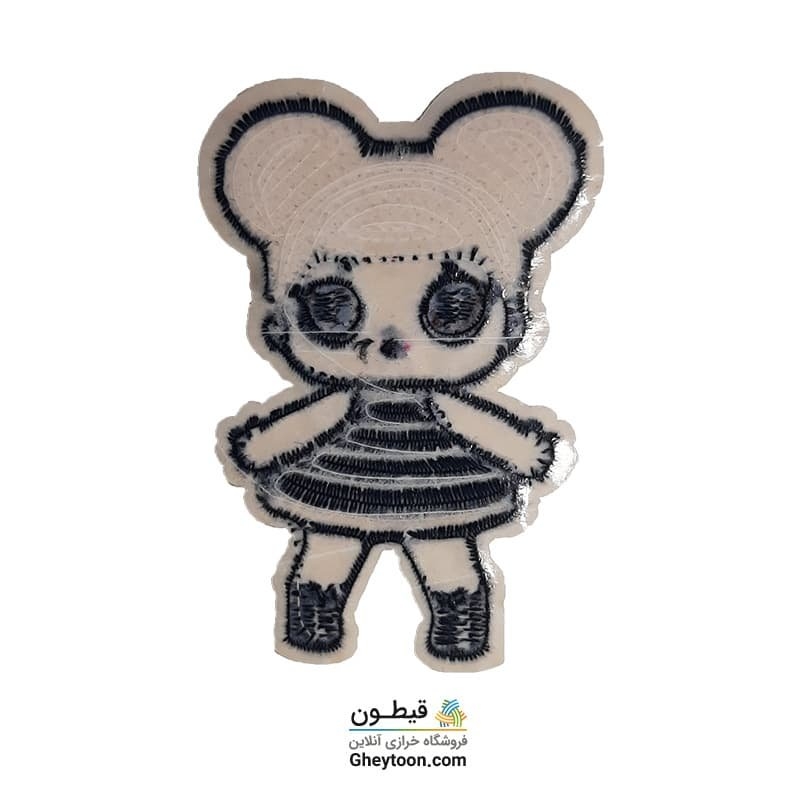 تکه دوزی عروسکی حرارتی گلدوزی شده مدل 041