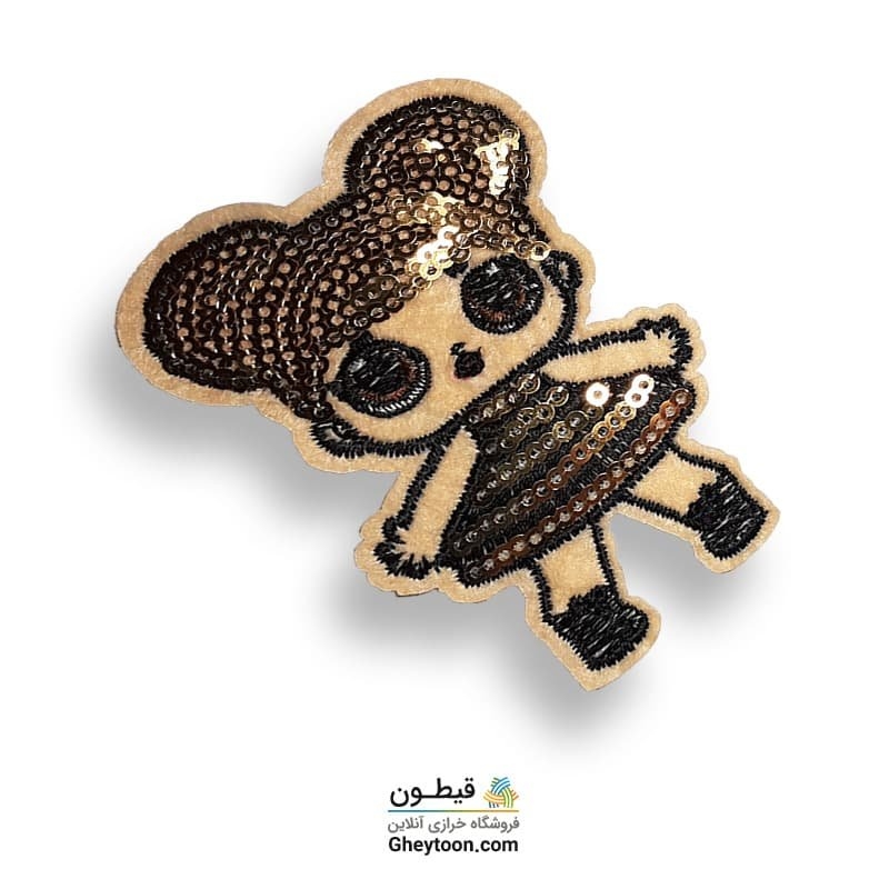 تکه دوزی عروسکی حرارتی گلدوزی شده مدل 041