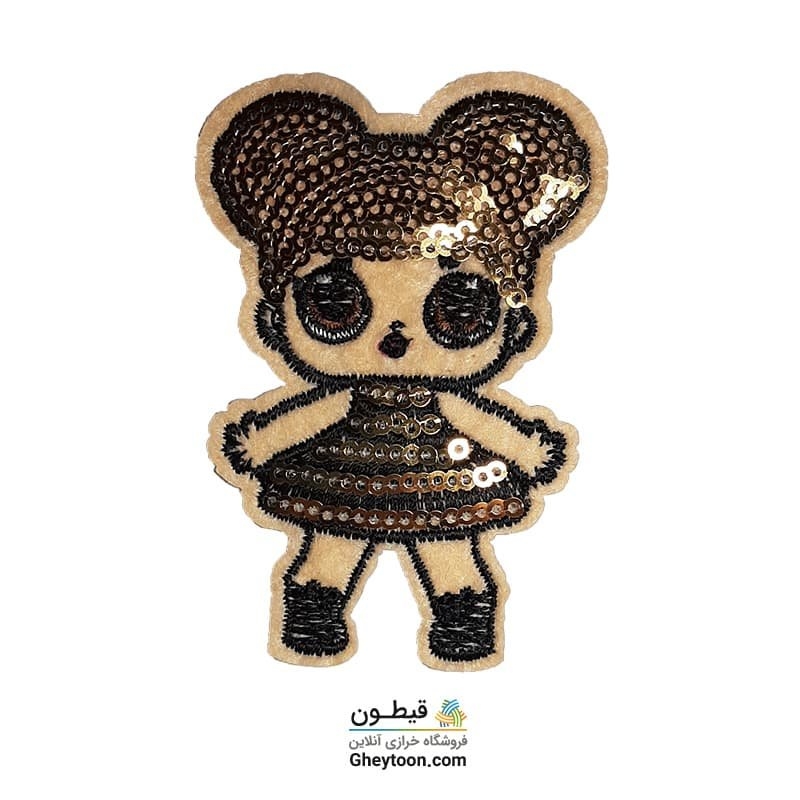 تکه دوزی عروسکی حرارتی گلدوزی شده مدل 041