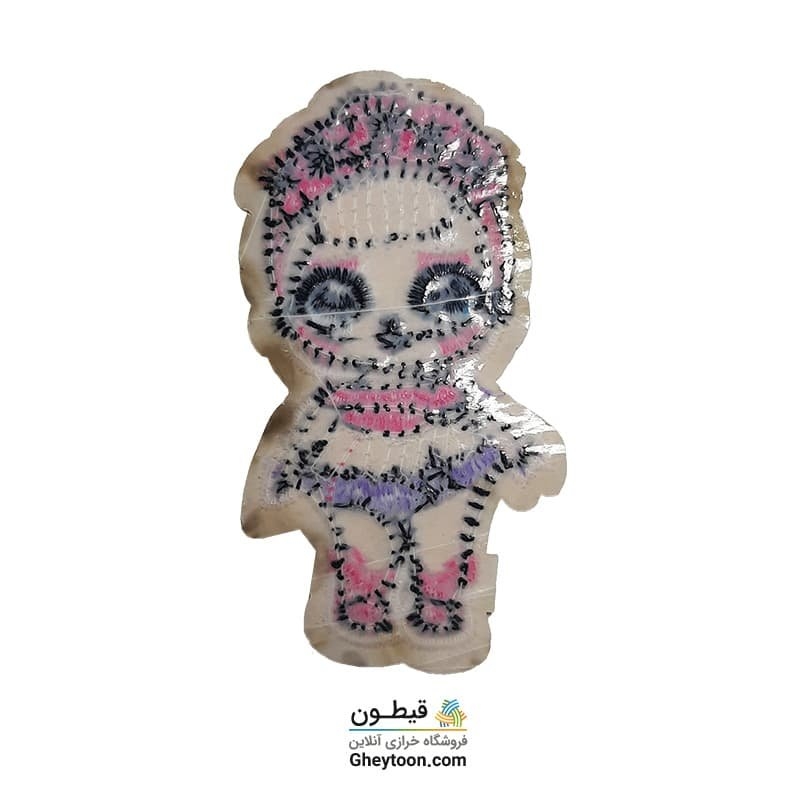 تکه دوزی عروسکی حرارتی گلدوزی شده مدل 040