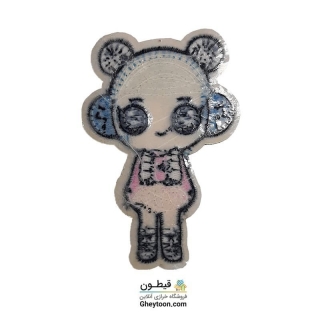 تکه دوزی عروسکی حرارتی گلدوزی شده مدل 045