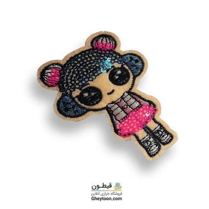 تکه دوزی عروسکی حرارتی گلدوزی شده مدل 045