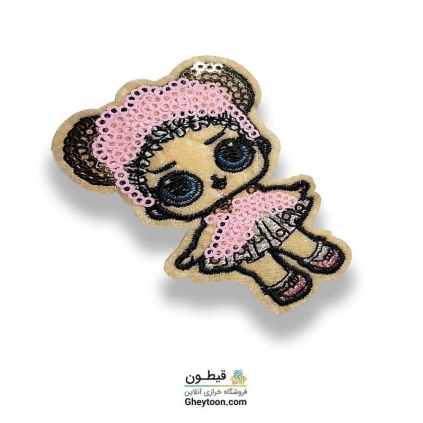 تکه دوزی عروسکی حرارتی گلدوزی شده مدل 042