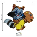 تکه دوزی عروسکی حرارتی گلدوزی شده مدل 026 (اپلیکه بچه گانه)