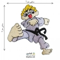 تکه دوزی عروسکی حرارتی گلدوزی شده مدل 001  (اپلیکه بچه گانه)