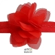 گل حریر جنس حریر سایز کوچک قرمز