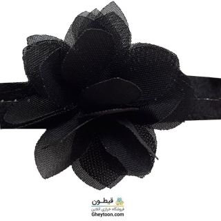 گل حریر جنس حریر سایز کوچک مشکی