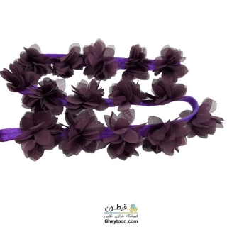 گل حریر جنس حریر سایز کوچک بنفش