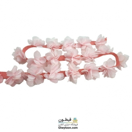 گل حریر جنس حریر سایز کوچک صورتی