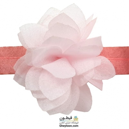 گل حریر جنس حریر سایز کوچک صورتی