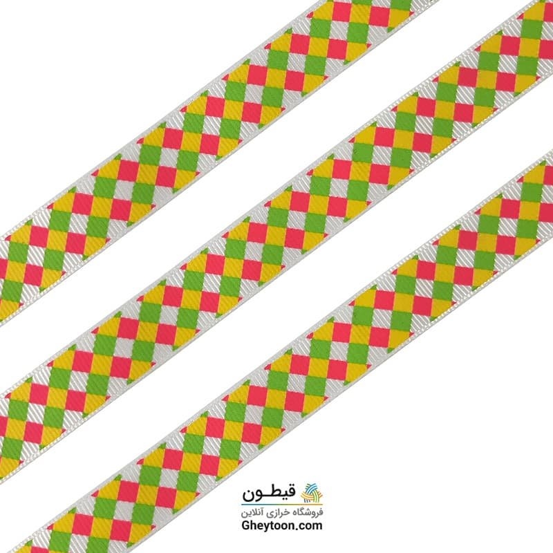ربان گروگن ترک طرح دار یک سانتی متری 001